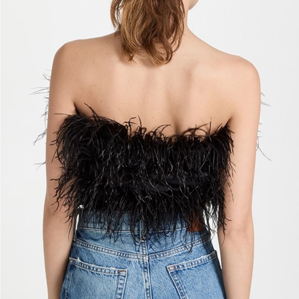 Wayf Black Faux Fur Wrap